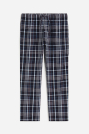 Піжамні штани    бавовняні з кишенями для чоловіка H&M 0994360-017 42 / XL темно-синій 80861