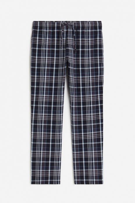 Піжамні штани XL   бавовняні з кишенями для чоловіка H&amp;M 0994360-017 темно-синій 80861