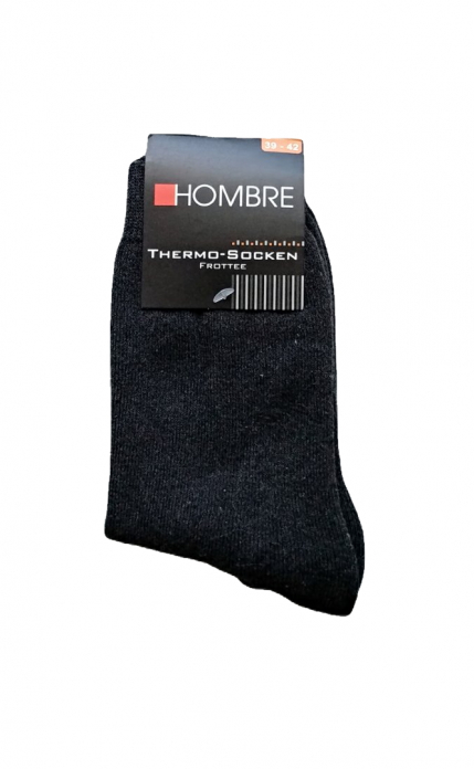 Термошкарпетки  для чоловіка Hombre 891037 розмір взуття 39-42 графіт (темно-сірий) 72509