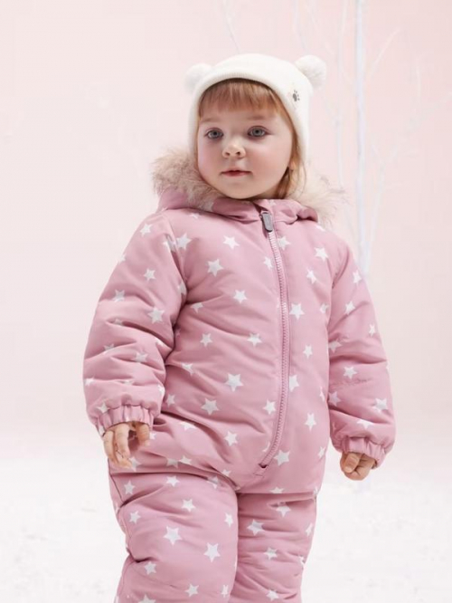 Теплий комбінезон 056-62 см (1-3 months)   водовідштовхувальний та вітрозахисний для дівчинки Sinsay 8349N-35X-U56 рожевий 89626