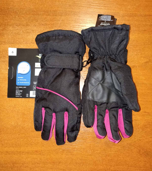 Перчатки для дівчинки Crivit 335842 розмір перчаток 6.5 (10-12 years, 146-152 см) чорний  65709