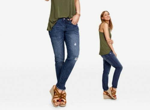 Джинси 36,S  Regular Fit з потертостями для жінки Esmara 296718 синій 83770
