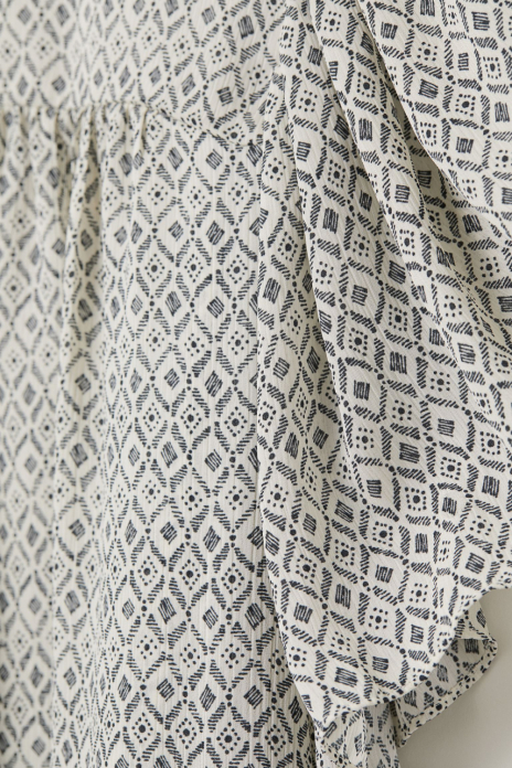 Блузка з рюшами для жінки H&amp;M 0664949-002 44 / L (EU) чорно-білий  78366
