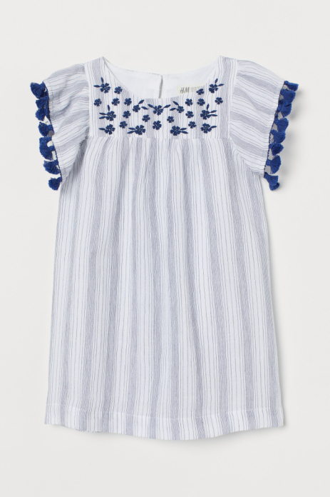 Плаття  для дівчинки H&amp;M 0756468002 122 см (6-7 years) блакитний 58684