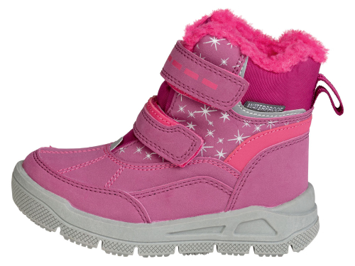 Черевики термо Gore-Tex високі на липучці для дівчинки Lupilu 363446 розмір взуття 29 малиновий (темно-рожевий) 72688