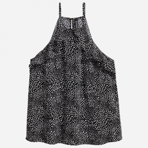 Топ без рукавів для жінки H&amp;M 0480106-5 34 / XS (EU) чорно-білий  82817