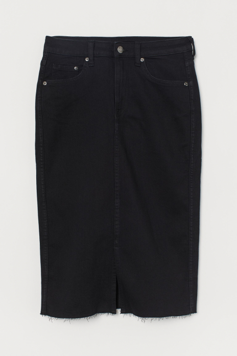 Спідниця джинсова для жінки H&amp;M 0779250-006 40 / L (EU) чорний  80659