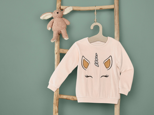 Світшот плюшевий для дівчинки Lupilu 431183 098-104 см (2-4 years) рожевий  88227