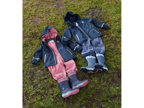 Куртка-дощовик на флісовій підкладці для дівчинки Lupilu 378004 086-92 см (12-24 months) темно-синій  75067