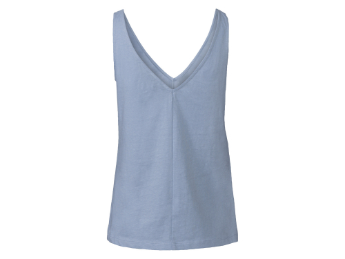 Топ (звич.) із суміші льону та віскози для жінки Esmara 418192 34 / XS блакитний  88782