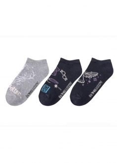 Шкарпетки 35-38   3 пари короткі для дівчинки Disney 417768 Різнобарвний 81926