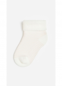 Шкарпетки 10-12   махрові для дівчинки H&M 1167736-004 молочний 81011