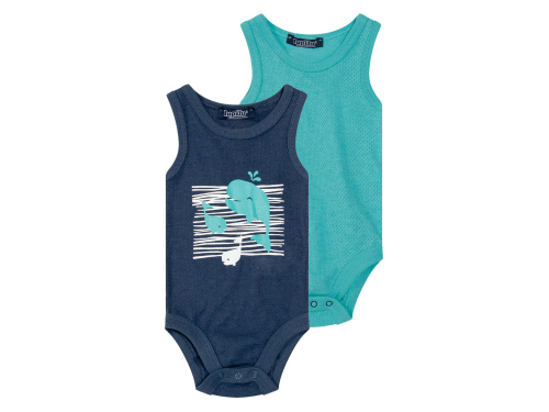 Боді 062-68 см (2-6 months)   набір 2 шт. для хлопчика Lupilu 370942-1 Різнобарвний 89008