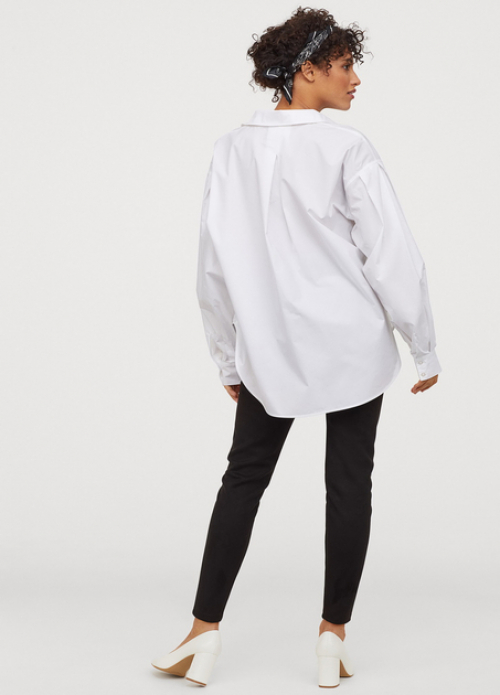 Легінси зі штучної замші для жінки H&amp;M 0790365-001 34 / XS чорний  85869