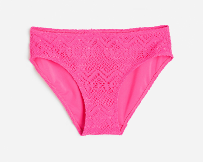 Плавки 158-164 см (12-14 years)   ажурні на підкладці для дівчинки H&M 1029495-007 рожевий 92114