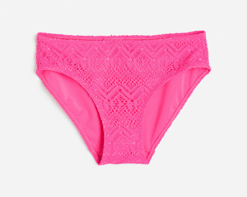 Плавки 158-164 см (12-14 years)   ажурні на підкладці для дівчинки H&amp;M 1029495-007 рожевий 92114