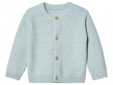 Кофта 062-68 см (2-6 months)   на гудзиках для хлопчика Lupilu 450720 блакитний 89487