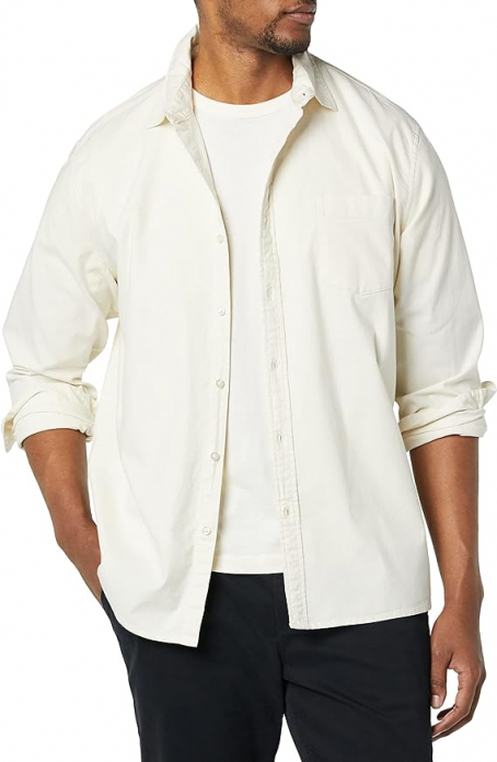 Рубашка оксфордська щільна для чоловіка Amazon Essentials DGM00007FW21 44 / XXL білий  78672