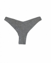 Трусики-бразиліана в рубчик для жінки H&M 1025994-5 34 / XS сірий  87041