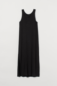 Плаття з вирізом ззаду для жінки H&M 0882961-001 38 / M чорний  80611
