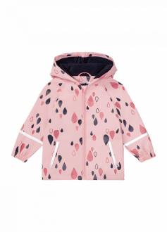 Куртка-дощовик    на флісовій підкладці для дівчинки Lupilu 356921 122-128 см (6-8 years) рожевий 72803