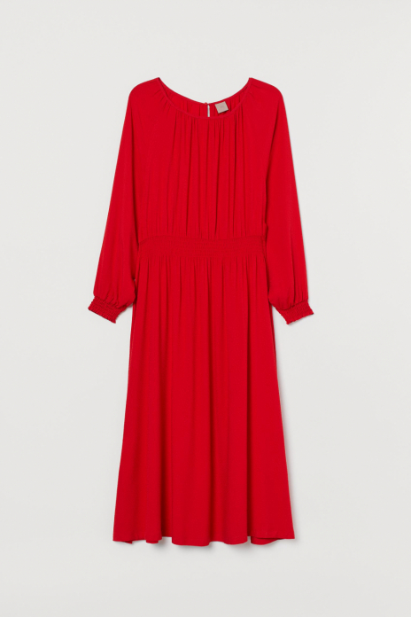 Плаття з віскозою для жінки H&amp;M 0819082-002 44 / XXL червоний  80788