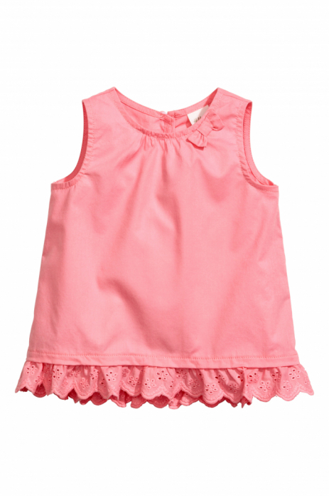 Блузка  для дівчинки H&amp;M 0465560001 068 см (3-6 months) рожевий 58951