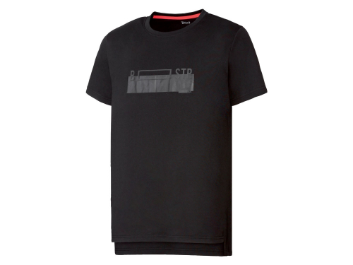 Спортивна футболка подовжена спина для чоловіка Crivit 370227 42 / XL чорний 73388