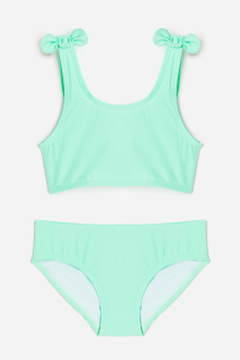 Купальник роздільний 110-116 см (4-6 years)   (топ і плавки) для дівчинки H&M 1046528-004 зелений 91982