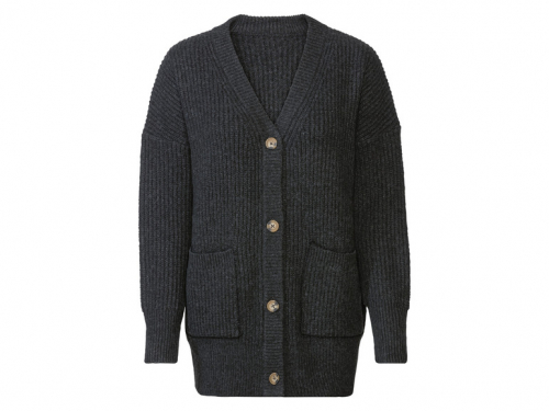 Кардиган вільного крою для жінки Esmara 419178 34 / XS графітовий  83840