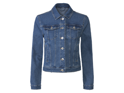 Джинсова куртка прямого крою для жінки Esmara 416948 42 / M (EU) синій  81995