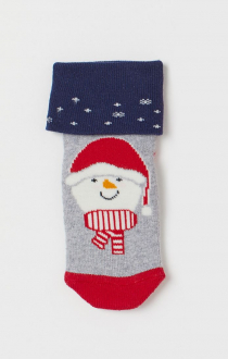 Шкарпетки 10-12   махрові для хлопчика H&M 0868817-009 сірий 82329