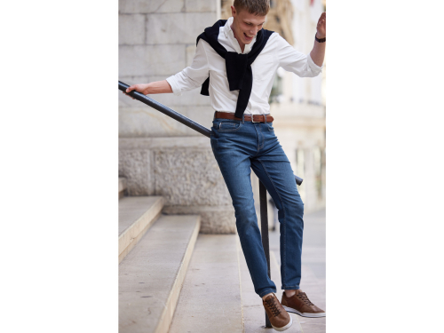 Джинси 46,S  Slim Fit завужені для чоловіка Livergy 450286 синій 87529