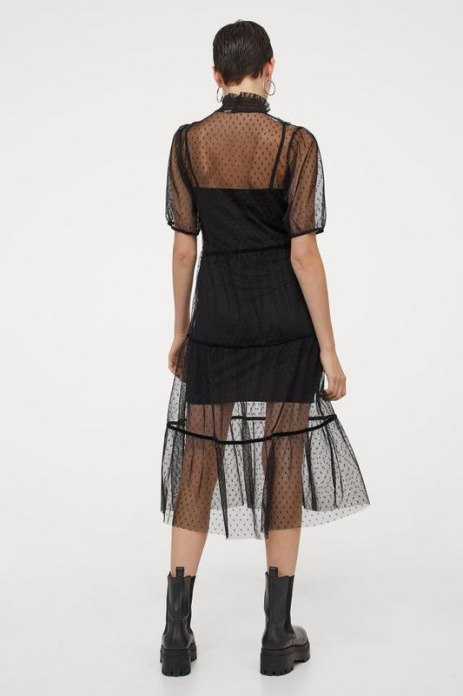 Плаття подвійне для жінки H&amp;M 0949587-001 40 / L чорний  82460