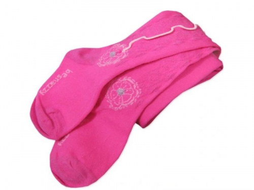 Колготки ажурні для дівчинки Be Snazzy RA-019 080-86 см (9-18 months) малиновий  83532