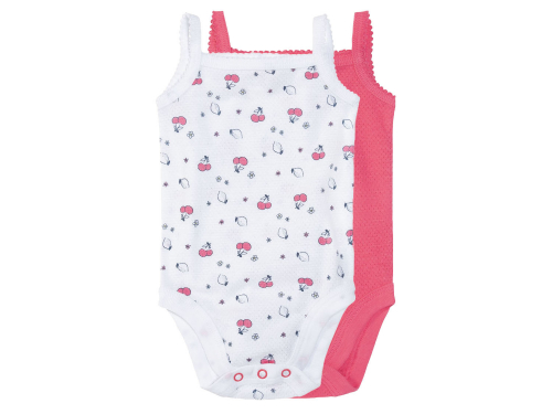 Боді 074-80 см (6-12 months)   ажурні набір 2 шт.  для дівчинки Lupilu 370944 Різнобарвний 86154