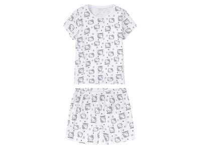 Піжама (футболка і шорти) для дівчинки Disney 406150 158-164 см (12-14 years) чорно-білий  79677