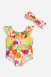 Купальник закритий 074-80 см (6-12 months)   та пов'язка для дівчинки H&M 1146694-001 Різнобарвний 85765