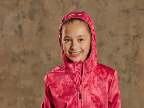 Куртка Softshell 134-140 см (8-10 years)   водовідштовхувальна та вітрозахисна для дівчинки Crivit 445136 червоний 87802