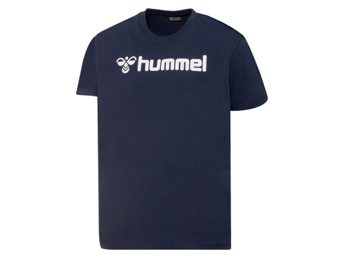 Футболка з принтом для чоловіка Hummel 205582 40 / L темно-синій 73707