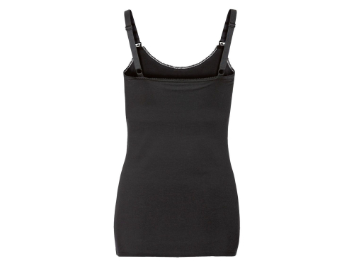 Майка для мам-годувальниць з вшитим топом для жінки Esmara 329117 34 / XS чорний  86852