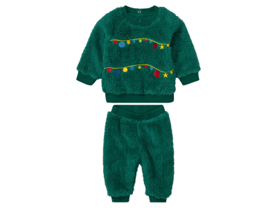 Костюм (звич.) (світшот і штани) для хлопчика Lupilu 431226 086-92 см (12-24 months) зелений  90615