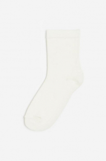 Шкарпетки (пусто)   середньої довжини для хлопчика H&M 1060473-013 розмір взуття 25-27 (3-5 years) молочний 80989