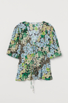 Блузка віскозна для жінки H&M 0859148-001 42 / L (EU) Різнобарвний  80972