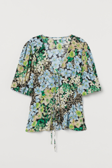 Блузка віскозна для жінки H&M 0859148-001 42 / L (EU) Різнобарвний  80972
