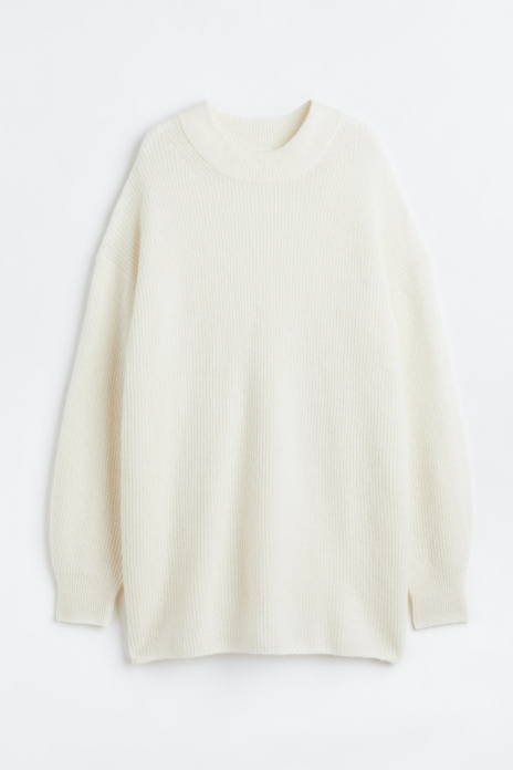 Плаття -светр оверсайз для жінки H&amp;M 1100859-007 38 / M молочний  86553