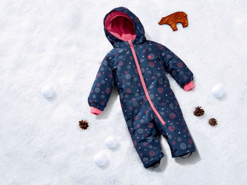 Теплий комбінезон 080 см (9-12 months)   мембранний (1500мм) для дівчинки Lupilu 363025 синій 86069