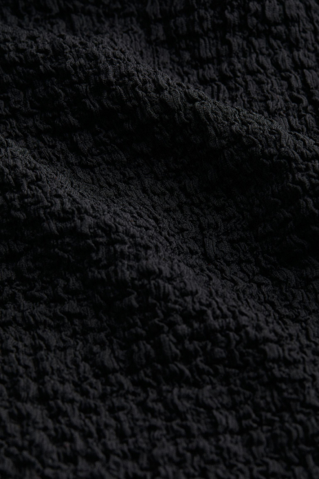 Плаття із жатої тканини для жінки H&amp;M 1164787-001 34 / XS чорний  80494