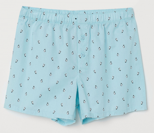 Труси-боксери  для чоловіка H&amp;M 0652356018 42 / XL блакитний 61377
