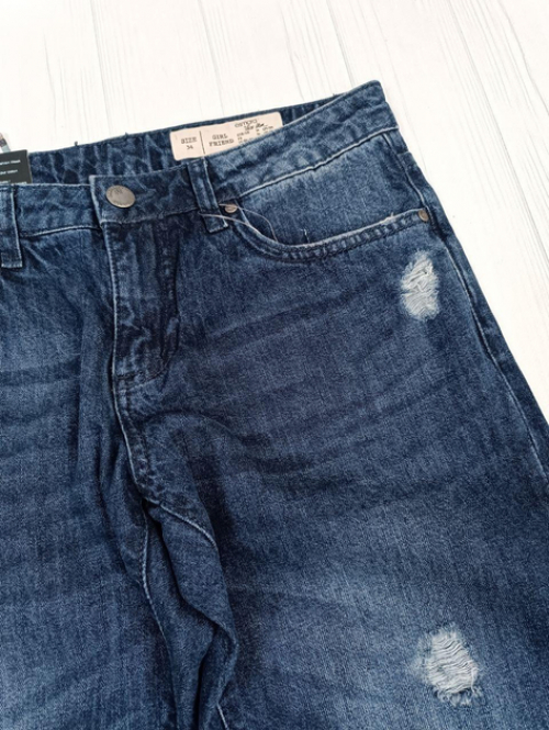 Джинси 36,S  Regular Fit з потертостями для жінки Esmara 296718 синій 83770